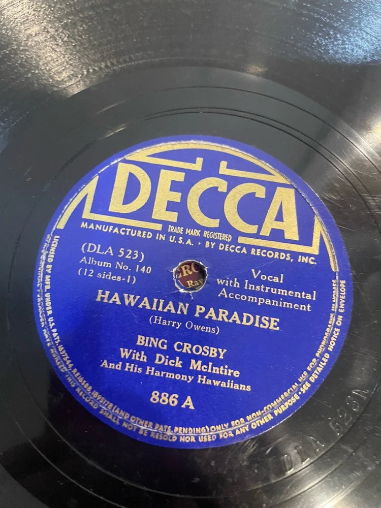 1940s & 50s 78 rpm Shellac Records 10" Jazz & Kids Ella Fitzgerald Bing Crosby