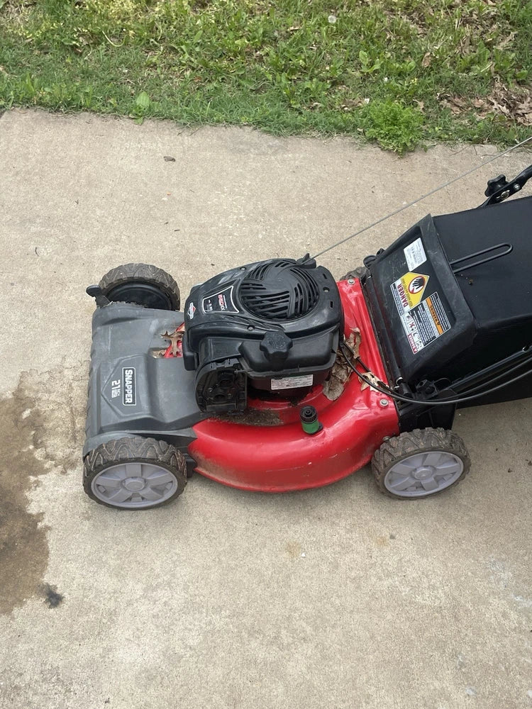 Red Snapper Gas Powered Lawn Mower w Grass Bag Engine Not Running