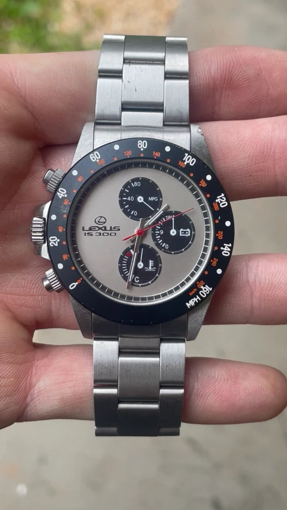 RARE Lexus IS300 Chronograph Wristwatch Analog Display NEW BATTERY SERVICED