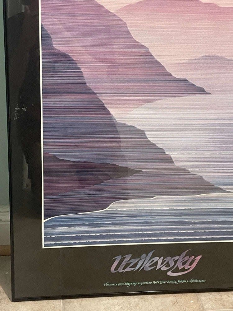 Artist Marcus Uzilevsky Original Hosanna 1983 Exhibition Poster Framed 39x25"