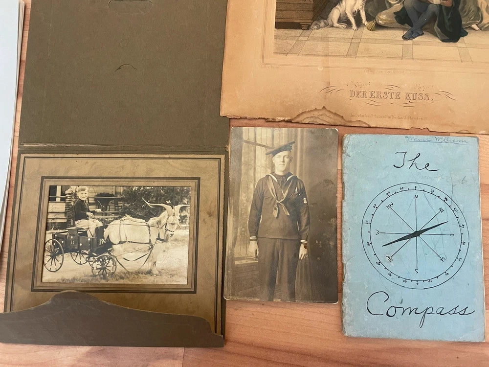 Antique Ephemera & Artwork Job Lot 1800s-1900s Photographs Etchings Lithographs