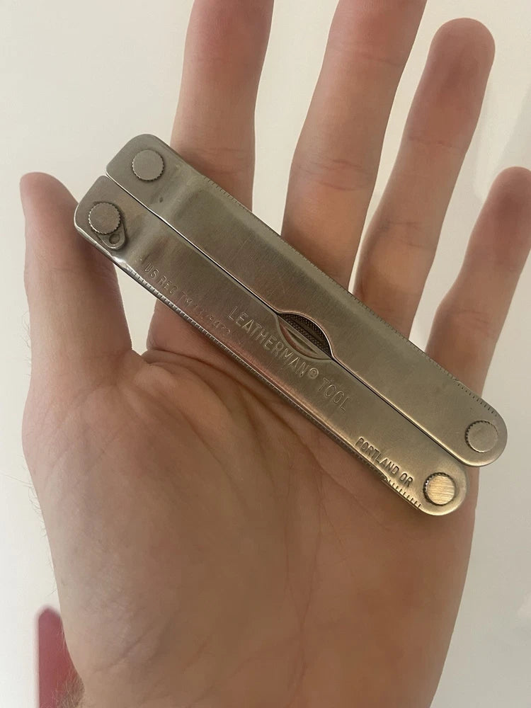 VTG Leatherman Steel Multi-Tool USA Made Portland Oregon Fawcett Leather Case