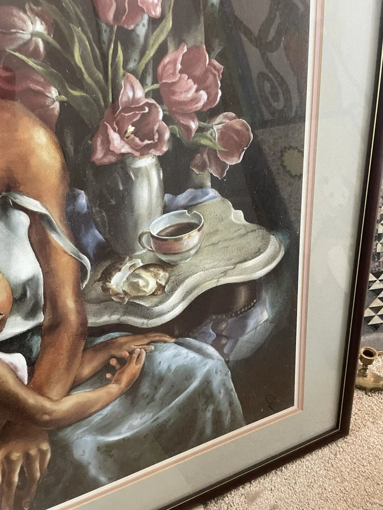 "Beulah's Baby” Primrose McPherson Paschal 35x31” Print Framed African American