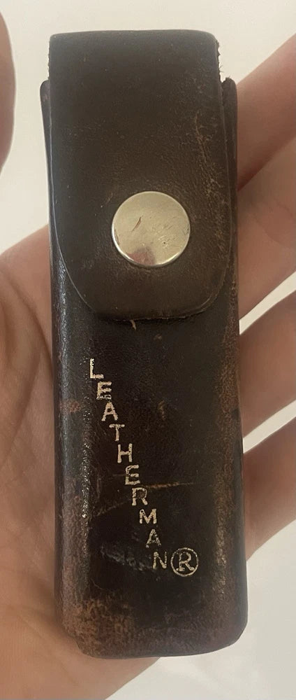 VTG Leatherman Steel Multi-Tool USA Made Portland Oregon Fawcett Leather Case
