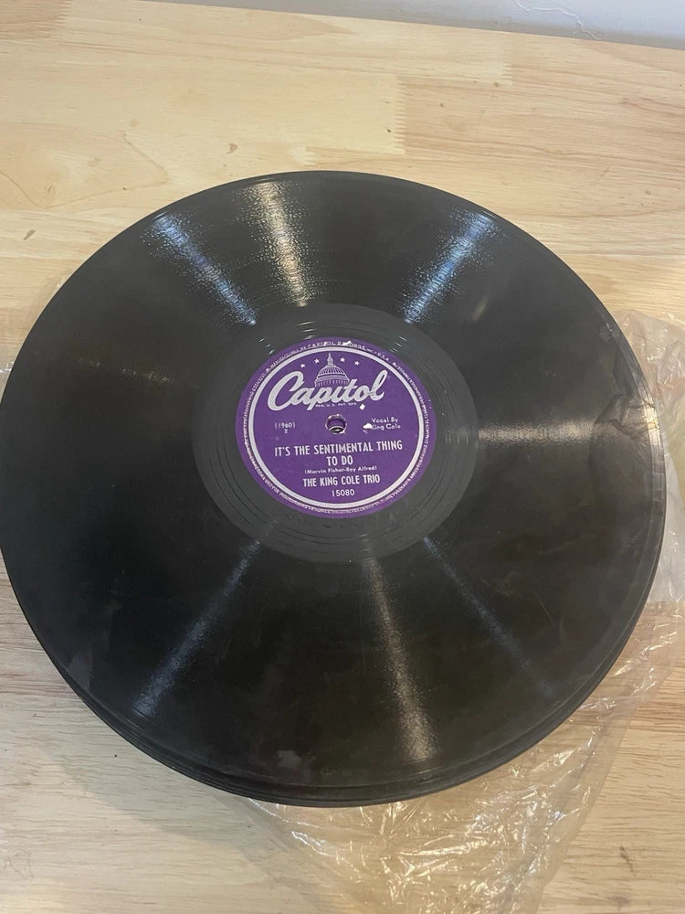 1940s & 50s 78 rpm Shellac Records 10" Jazz & Kids Ella Fitzgerald Bing Crosby