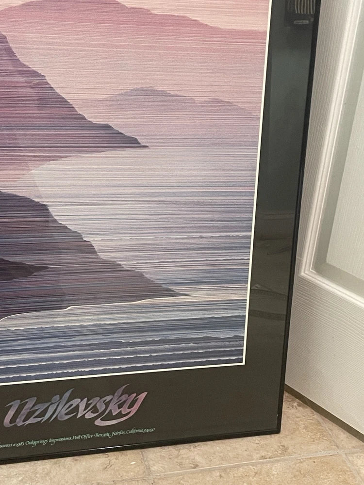Artist Marcus Uzilevsky Original Hosanna 1983 Exhibition Poster Framed 39x25"