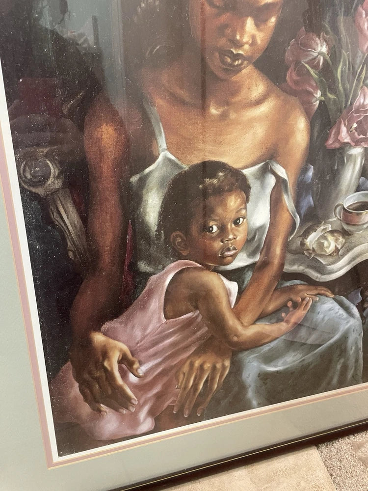 "Beulah's Baby” Primrose McPherson Paschal 35x31” Print Framed African American
