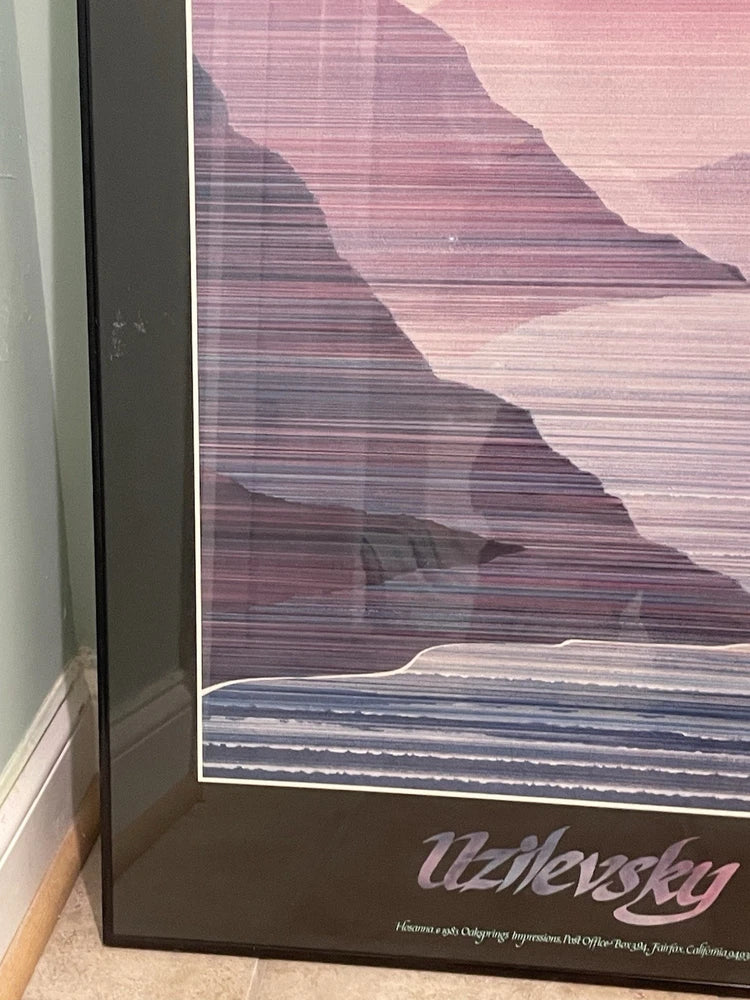 Artist Marcus Uzilevsky Original Hosanna 1983 Exhibition Poster Framed 39x25"