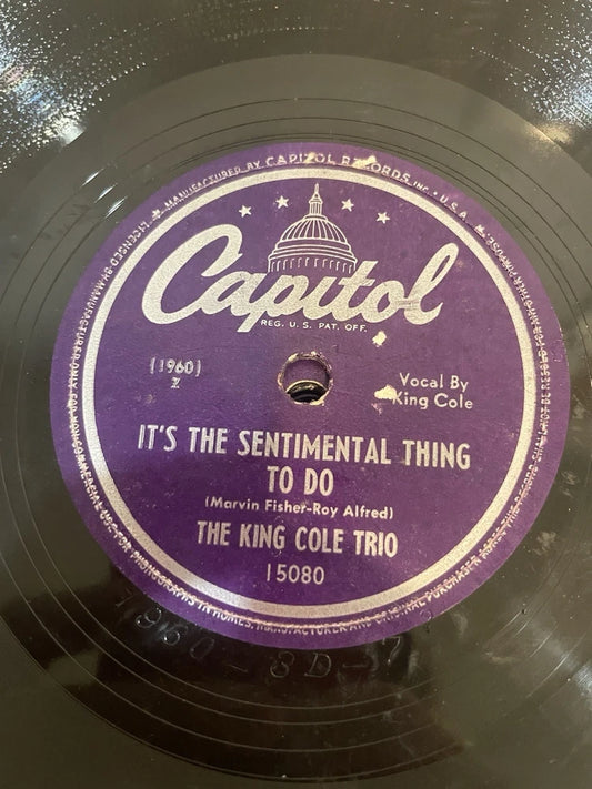 1940s & 50s 78 rpm Shellac Records 10" Jazz & Kids Ella Fitzgerald Bing Crosby