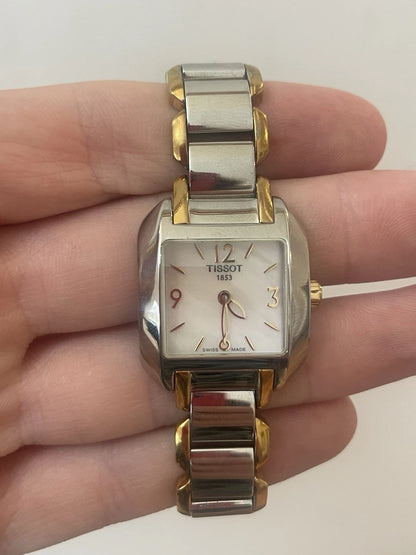 Woman's Tissot 1853 T-Wave Stainless Steel Swiss Made Watch Quartz Movement