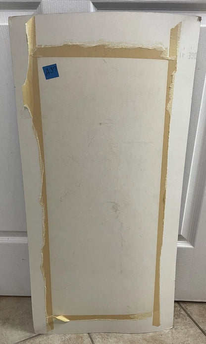 Original Collage Artwork 1985 Artist WES Randy Collett Abstract Futurism 32x16”