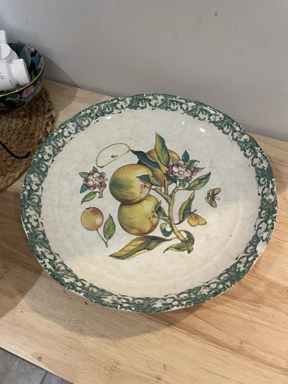Himark Italy Set Of 3 Large Decorative Fruit Bowls Italian Ceramic Kitchen Bowls