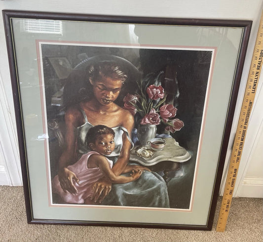 "Beulah's Baby” Primrose McPherson Paschal 35x31” Print Framed African American