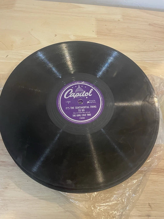 1940s & 50s 78 rpm Shellac Records 10" Jazz & Kids Ella Fitzgerald Bing Crosby