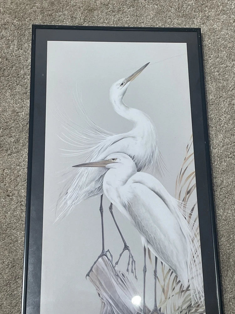 "Bay Whites" Art Lamay Signed Numbered Waterfowl Festival 2003 Easton MD 28x12"