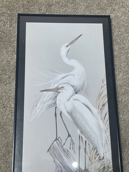 "Bay Whites" Art Lamay Signed Numbered Waterfowl Festival 2003 Easton MD 28x12"