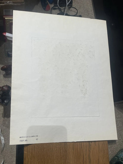 Hand Colored Lithograph Of A Religious Cathedral Artist Signed Made In Hungary
