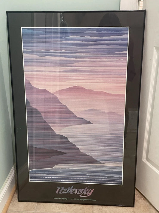 Artist Marcus Uzilevsky Original Hosanna 1983 Exhibition Poster Framed 39x25"
